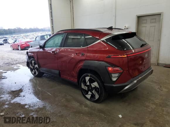 2024 Hyundai Kona Limited with VIN KM8HE3A31RU120681, listed as a Copart auction lot 41613185 with 19,186 mi miles and Clean title. Bid and sale history available at DreamBid. Image 2.