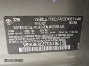 ✅ 2016 BMW 3 Series 328i • VIN: WBA8E9G57GNT86159 • Lot: 43480531. Wystawiony na IAAI z przebiegiem 116 120 mil. Bezpłatny archiwum sprzedaży aukcyjnych z USA i szczegółowy raport historii pojazdu na DreamBid. Zdjęcie 9.