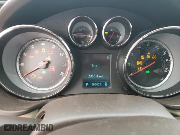 ✅ 2011 Buick Regal CXL RL1 • VIN: W04GN5EC2B1012822 • Lot: 54310025. Listed on Copart with 163,855 mi. Free auction sales archive from the USA and detailed vehicle history report at DreamBid. Image 9.