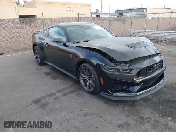 ✅ 2024 Ford Mustang Dark Horse • VIN: 1FA6P8R06R5503819 • Lot: 41252143. Listed on IAAI with 3,603 mi. Free auction sales archive from the USA and detailed vehicle history report at DreamBid. Image 1.