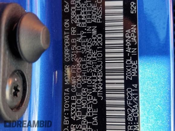 ✅ 2018 Toyota C-HR XLE • VIN: JTNKHMBX3J1011200 • Lot: 93312415. Wystawiony na Copart z przebiegiem 88 899 mil. Bezpłatny archiwum sprzedaży aukcyjnych z USA i szczegółowy raport historii pojazdu na DreamBid. Zdjęcie 14.