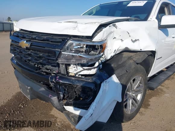 ✅ 2021 Chevrolet Colorado 2WD Work Truck • VIN: 1GCGSBENXM1276176 • Lot: 41871871. Listed on IAAI with 11,368 mi. Free auction sales archive from the USA and detailed vehicle history report at DreamBid. Image 6.
