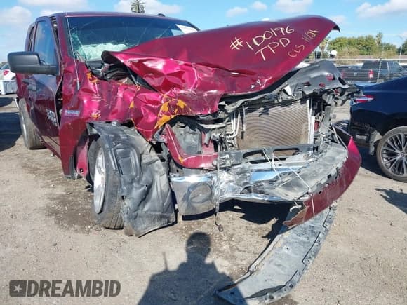 ✅ 2021 Ram 1500 Tradesman • VIN: 3C6RR6KT1MG535919 • Lot: 43704853. Listed on IAAI with 76,154 mi. Free auction sales archive from the USA and detailed vehicle history report at DreamBid. Image 6.