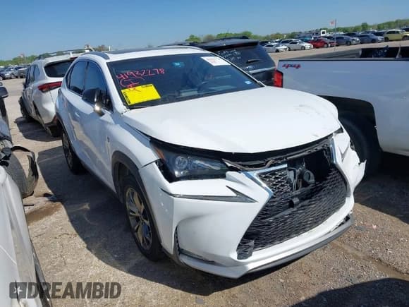 ✅ 2016 Lexus NX 200t • VIN: JTJYARBZ6G2023052 • Lot: 41932778. Wystawiony na IAAI z przebiegiem 106 241 mil. Bezpłatny archiwum sprzedaży aukcyjnych z USA i szczegółowy raport historii pojazdu na DreamBid. Zdjęcie 1.
