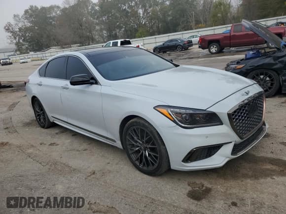 ✅ 2020 Genesis G80 Sport • VIN: KMTFN4JB5LU334638 • Lot: 85529724. Listed on Copart with 89,612 mi. Free auction sales archive from the USA and detailed vehicle history report at DreamBid. Image 4.