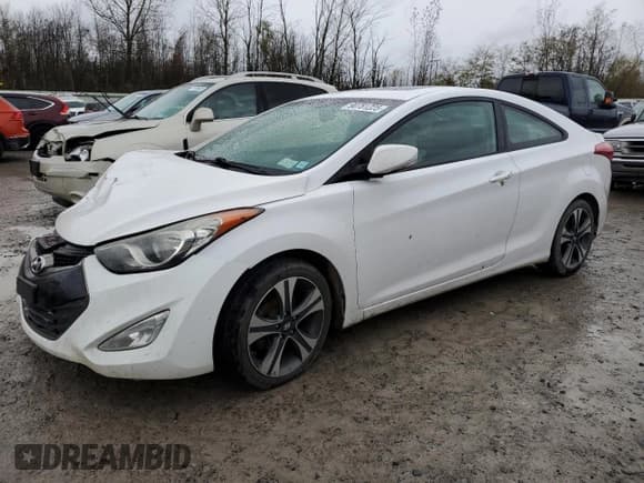 ✅ 2013 Hyundai Elantra GS • VIN: KMHDH6AE5DU022853 • Lot: 90781225. Listed on Copart with 153,427 mi. Free auction sales archive from the USA and detailed vehicle history report at DreamBid. Image 1.