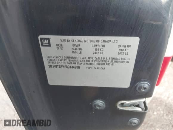 2008 Chevrolet Impala LT z VIN 2G1WT55K089144280, wystawiony jako IAAI lot #43537535 z przebiegiem 122 679 mil mil oraz . Historia ofert i sprzedaży dostępna na DreamBid. Obrazek 9.