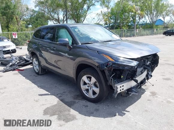 ✅ 2022 Toyota Highlander L • VIN: 5TDCZRAH4NS543318 • Lot: 42153681. Listed on IAAI with 56,196 mi. Free auction sales archive from the USA and detailed vehicle history report at DreamBid. Image 1.