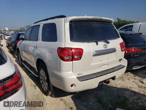 ✅ 2012 Toyota Sequoia Platinum • VIN: 5TDDW5G17CS063299 • Lot: 64414655. Listed on Copart with 272,818 mi. Free auction sales archive from the USA and detailed vehicle history report at DreamBid. Image 2.