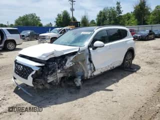 2019 Hyundai Santa Fe Ultimate z VIN 5NMS53AD9KH006606, wystawiony jako Copart lot #61391065 z przebiegiem 79 020 mil mil oraz Szkoda całkowita • Salvage title. Historia ofert i sprzedaży dostępna na DreamBid. Obrazek 1.