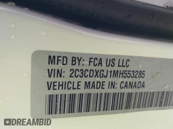 ✅ 2021 Dodge Charger Scat Pack Widebody • VIN: 2C3CDXGJ1MH553285 • Лот: 43160680. Опубликован ранее на IAAI с пробегом 39 787 миль. Бесплатный доступ к архиву аукционных продаж из США и подробный отчёт об истории автомобиля на DreamBid. Изображение 9.