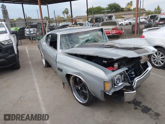 ✅ 1972 Chevrolet Malibu • VIN: 00001D37F21581744 • Lot: 43434100. Listed on IAAI with Not provided. Free auction sales archive from the USA and detailed vehicle history report at DreamBid. Image 1.