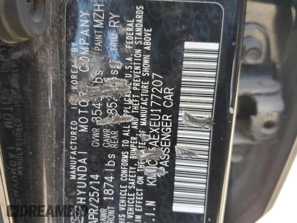 ✅ 2014 Hyundai Accent SE • VIN: KMHCU5AEXEU177207 • Лот: 73120004. Опубликован ранее на Copart с пробегом 146 262 миль. Бесплатный доступ к архиву аукционных продаж из США и подробный отчёт об истории автомобиля на DreamBid. Изображение 12.