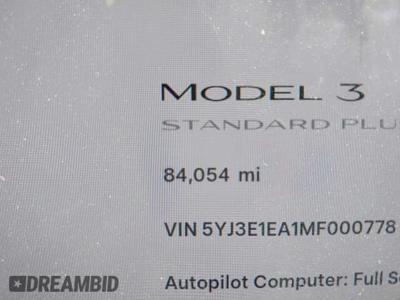 ✅ 2021 Tesla Model 3 Standard Range Plus • VIN: 5YJ3E1EA1MF000778 • Lot: 43229701. Wystawiony na IAAI z przebiegiem 84 054 mil. Bezpłatny archiwum sprzedaży aukcyjnych z USA i szczegółowy raport historii pojazdu na DreamBid. Zdjęcie 15.