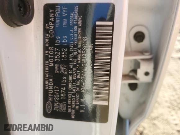 ✅ 2017 Hyundai Accent SE • VIN: KMHCT4AE6HU353008 • Лот: 80105824. Опубликован ранее на Copart с пробегом 84 533 миль. Бесплатный доступ к архиву аукционных продаж из США и подробный отчёт об истории автомобиля на DreamBid. Изображение 12.