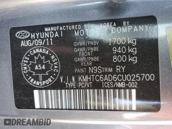 ✅ 2012 Hyundai Veloster w/Red Int • VIN: KMHTC6AD6CU025700 • Lot: 78817664. Wystawiony na Copart z przebiegiem 187 480 mil. Bezpłatny archiwum sprzedaży aukcyjnych z USA i szczegółowy raport historii pojazdu na DreamBid. Zdjęcie 13.