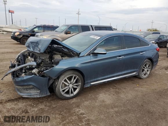 ✅ 2015 Hyundai Sonata Sport • VIN: 5NPE34AB9FH102106 • Lot: 81496145. Listed on Copart with 63,584 mi. Free auction sales archive from the USA and detailed vehicle history report at DreamBid. Image 1.