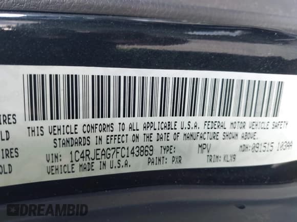 ✅ 2015 Jeep Grand Cherokee Laredo • VIN: 1C4RJEAG7FC143869 • Lot: 42977818. Wystawiony na IAAI z przebiegiem 83 865 mil. Bezpłatny archiwum sprzedaży aukcyjnych z USA i szczegółowy raport historii pojazdu na DreamBid. Zdjęcie 9.