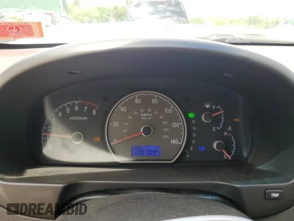 2008 Hyundai Elantra GLS with VIN KMHDU46D08U398916, listed as a Copart auction lot 60273464 with 120,709 mi miles and Salvage title. Bid and sale history available at DreamBid. Image 9.