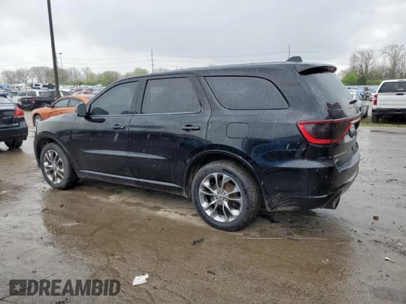 ✅ 2019 Dodge Durango GT • VIN: 1C4RDJDGXKC559615 • Lot: 54871045. Listed on Copart with 179,746 mi. Free auction sales archive from the USA and detailed vehicle history report at DreamBid. Image 2.
