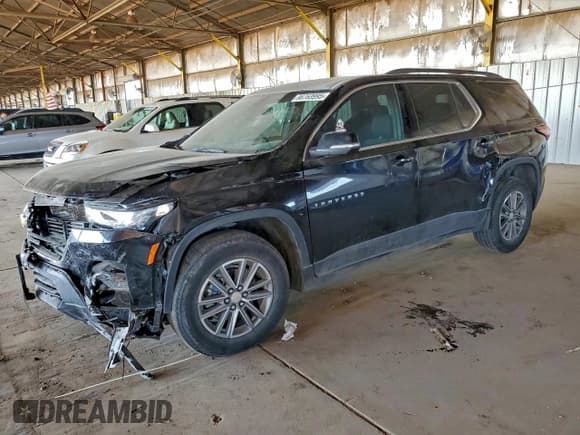 ✅ 2023 Chevrolet Traverse LT Cloth • VIN: 1GNERGKW9PJ253707 • Лот: 96763995. Опубликован ранее на Copart с пробегом 52 929 миль. Бесплатный доступ к архиву аукционных продаж из США и подробный отчёт об истории автомобиля на DreamBid. Изображение 1.