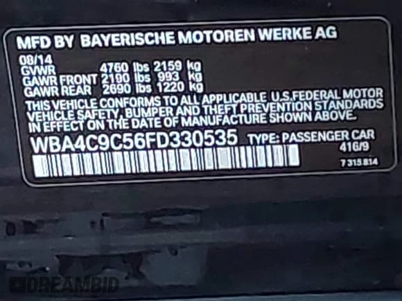 ✅ 2015 BMW 4 Series 428i xDrive • VIN: WBA4C9C56FD330535 • Lot: 43742856. Wystawiony na IAAI z przebiegiem 157 456 mil. Bezpłatny archiwum sprzedaży aukcyjnych z USA i szczegółowy raport historii pojazdu na DreamBid. Zdjęcie 9.