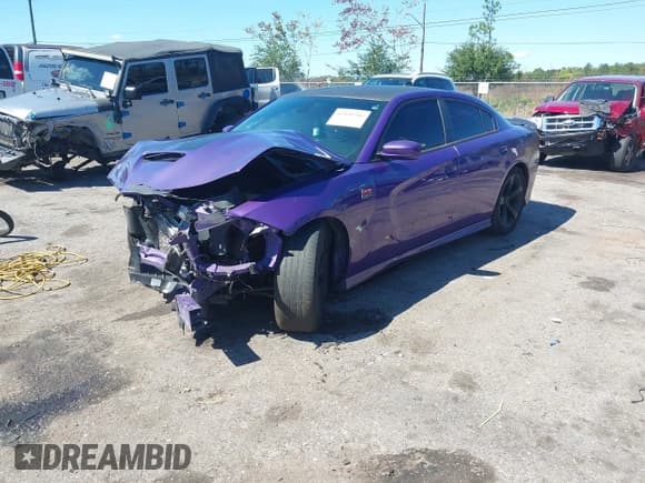 ✅ 2019 Dodge Charger Scat Pack • VIN: 2C3CDXGJ7KH576616 • Лот: 43436701. Опубликован ранее на IAAI с пробегом 103 902 миль. Бесплатный доступ к архиву аукционных продаж из США и подробный отчёт об истории автомобиля на DreamBid. Изображение 2.