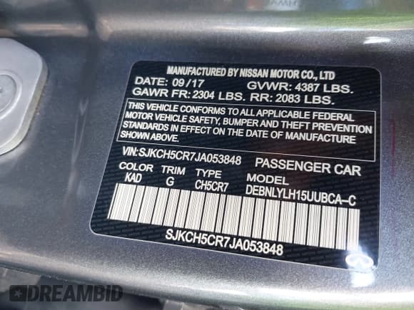 ✅ 2018 Infiniti QX30 Premium • VIN: SJKCH5CR7JA053848 • Лот: 42291145. Опубликован ранее на IAAI с пробегом 120 570 миль. Бесплатный доступ к архиву аукционных продаж из США и подробный отчёт об истории автомобиля на DreamBid. Изображение 9.