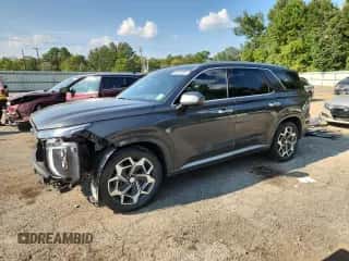 2022 Hyundai Palisade Calligraphy z VIN KM8R7DHE7NU442148, wystawiony jako Copart lot #80536585 z przebiegiem 26 400 mil mil oraz Szkoda całkowita • Salvage title. Historia ofert i sprzedaży dostępna na DreamBid. Obrazek 1.