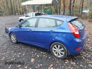 2013 Hyundai Accent SE with VIN KMHCU5AE9DU133942, listed as a IAAI auction lot 43616222 with 161,776 mi miles and . Bid and sale history available at DreamBid. Image 3.