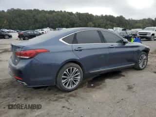 2016 Hyundai Genesis 3.8L z VIN KMHGN4JE5GU108128, wystawiony jako Copart lot #78307354 z przebiegiem 77 649 mil mil oraz Czysty tytuł • Clean title. Historia ofert i sprzedaży dostępna na DreamBid. Obrazek 3.