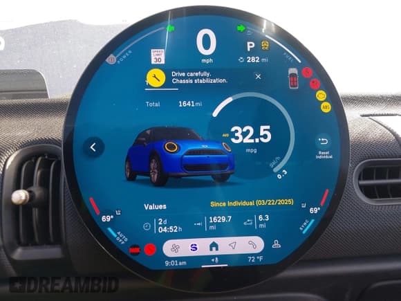 ✅ 2025 MINI Convertible Cooper S • VIN: WMW23GX01S2X08664 • Lot: 42506008. Listed on IAAI with 1,641 mi. Free auction sales archive from the USA and detailed vehicle history report at DreamBid. Image 7.