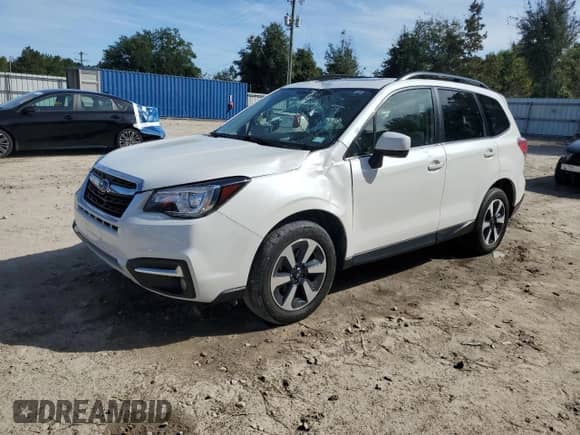 2017 Subaru Forester Limited with VIN JF2SJARC3HH506395, listed as a Copart auction lot 86993925 with 108,815 mi miles and Salvage title. Bid and sale history available at DreamBid. Image 1.