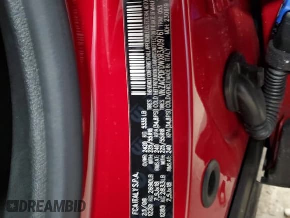 ✅ 2024 Dodge Hornet R/T Plus • VIN: ZACPDFDWXR3A09761 • Lot: 48555035. Listed on Copart with 26,549 mi. Free auction sales archive from the USA and detailed vehicle history report at DreamBid. Image 13.