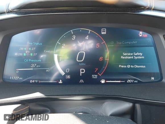 ✅ 2021 Chevrolet Corvette 3LT • VIN: 1G1YC2D4XM5122952 • Lot: 43247546. Listed on IAAI with 11,727 mi. Free auction sales archive from the USA and detailed vehicle history report at DreamBid. Image 7.