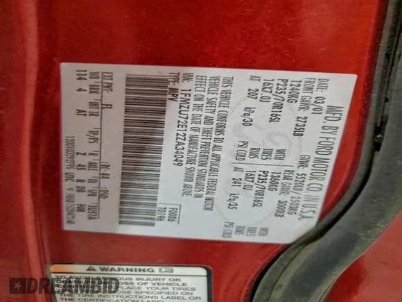 ✅ 2002 Ford Explorer XLS • VIN: 1FMZU72E12ZA34049 • Lot: 94754535. Listed on Copart with 123,611 mi. Free auction sales archive from the USA and detailed vehicle history report at DreamBid. Image 13.