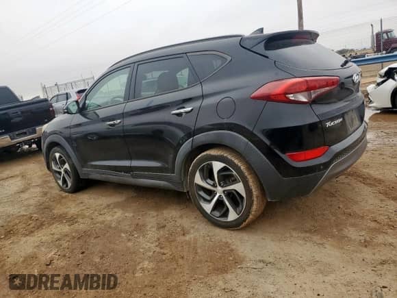 2016 Hyundai Tucson Limited with VIN KM8J33A29GU254091, listed as a Copart auction lot 81688195 with 57,373 mi miles and Clean title. Bid and sale history available at DreamBid. Image 2.