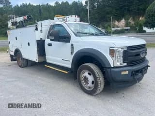 ✅ 2018 Ford F-550 XL • VIN: 1FDUF5HT3JEB43438 • Lot: 64097345. Listed on Copart with Not provided. Free auction sales archive from the USA and detailed vehicle history report at DreamBid. Image 1.