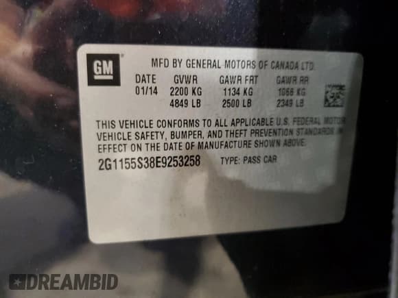 ✅ 2014 Chevrolet Impala LTZ • VIN: 2G1155S38E9253258 • Лот: 72333764. Опубликован ранее на Copart с пробегом 180 164 миль. Бесплатный доступ к архиву аукционных продаж из США и подробный отчёт об истории автомобиля на DreamBid. Изображение 12.