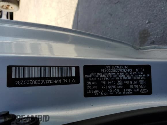 ✅ 2011 Hyundai Accent GS • VIN: KMHCM3AC0BU200234 • Лот: 74211464. Опубликован ранее на Copart с пробегом 163 696 миль. Бесплатный доступ к архиву аукционных продаж из США и подробный отчёт об истории автомобиля на DreamBid. Изображение 13.