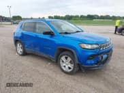 ✅ 2022 Jeep Compass Latitude • VIN: 3C4NJCBB4NT112832 • Lot: 42552865. Listed on IAAI with 66,967 mi. Free auction sales archive from the USA and detailed vehicle history report at DreamBid. Image 1.