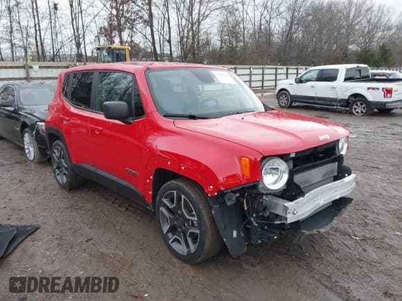 ✅ 2020 Jeep Renegade Sport • VIN: ZACNJAAB3LPL75076 • Lot: 41213730. Listed on IAAI with 34,672 mi. Free auction sales archive from the USA and detailed vehicle history report at DreamBid. Image 1.