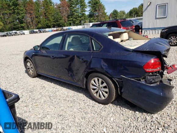 ✅ 2014 Volkswagen Passat S • VIN: 1VWAT7A39EC099062 • Lot: 80497795. Listed on Copart with 180,680 mi. Free auction sales archive from the USA and detailed vehicle history report at DreamBid. Image 2.