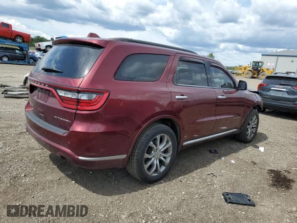 ✅ 2016 Dodge Durango Citadel Anodized Platinum • VIN: 1C4RDJEG2GC459238 • Lot: 70516885. Listed on Copart with 199,304 mi. Free auction sales archive from the USA and detailed vehicle history report at DreamBid. Image 3.