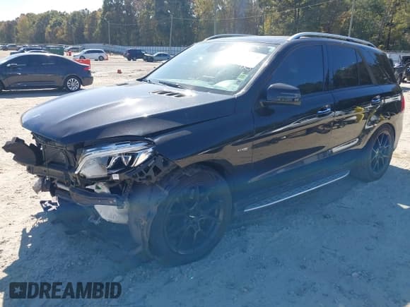 ✅ 2017 Mercedes-Benz GLE 43 AMG • VIN: 4JGDA6EB7HA908474 • Lot: 43517148. Listed on IAAI with 98,454 mi. Free auction sales archive from the USA and detailed vehicle history report at DreamBid. Image 2.