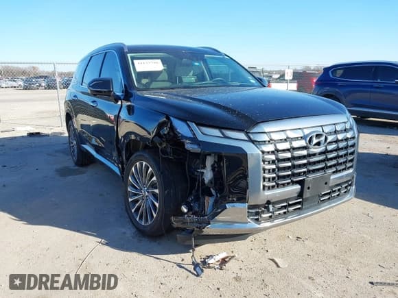 ✅ 2024 Hyundai Palisade Calligraphy • VIN: KM8R7DGE2RU784923 • Лот: 41133788. Опубликован ранее на IAAI с пробегом 27 390 миль. Бесплатный доступ к архиву аукционных продаж из США и подробный отчёт об истории автомобиля на DreamBid. Изображение 1.