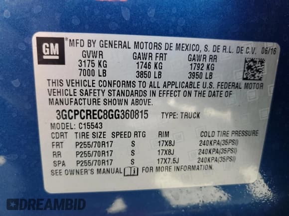 ✅ 2016 Chevrolet Silverado 1500 LT • VIN: 3GCPCREC8GG360815 • Лот: 71808354. Опубликован ранее на Copart с пробегом 86 152 миль. Бесплатный доступ к архиву аукционных продаж из США и подробный отчёт об истории автомобиля на DreamBid. Изображение 15.