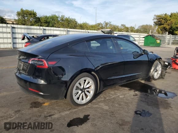 ✅ 2023 Tesla Model 3 • VIN: 5YJ3E1EA1PF595569 • Lot: 41954925. Listed on Copart with 25,511 mi. Free auction sales archive from the USA and detailed vehicle history report at DreamBid. Image 3.