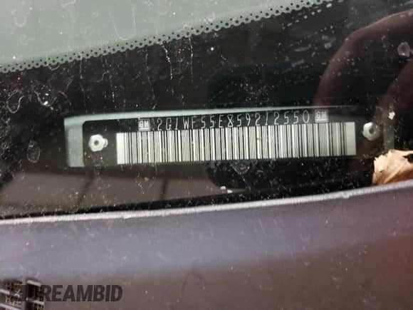 2005 Chevrolet Impala с VIN 2G1WF55E859212550, выставлен на аукционе Copart как лот 81728164 с пробегом 125 902 миль миль и Списание • Salvage title. История ставок и продаж доступна на DreamBid. Изображение 12.