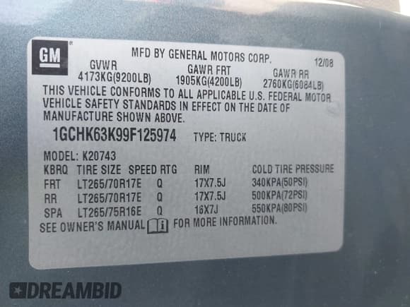 ✅ 2009 Chevrolet Silverado 2500HD LTZ • VIN: 1GCHK63K99F125974 • Лот: 43758871. Опубликован ранее на IAAI с пробегом 242 553 миль. Бесплатный доступ к архиву аукционных продаж из США и подробный отчёт об истории автомобиля на DreamBid. Изображение 9.